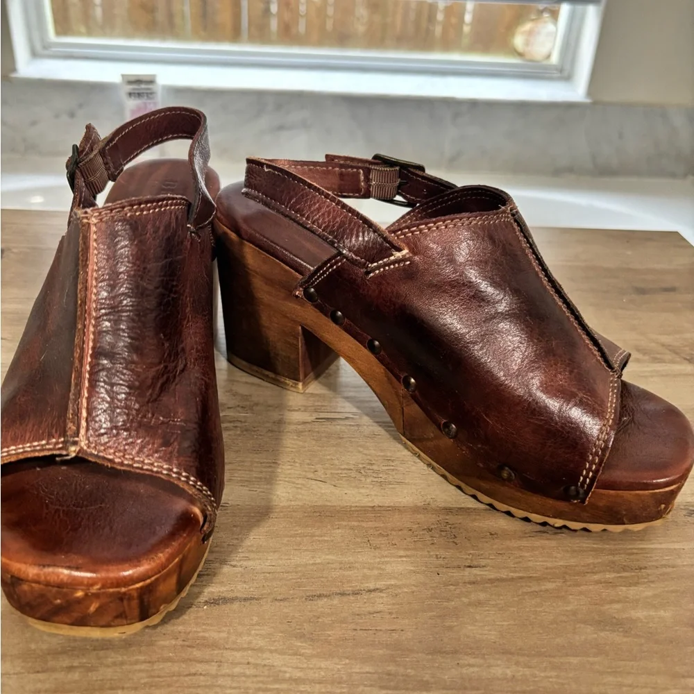 Women’s Bed Stu Marie Brown Leather Mules In Teak - Picture 5 of 16